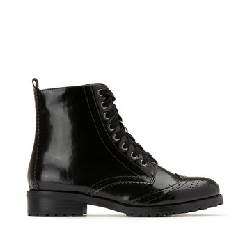 bottines vernis noir femme