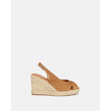 espadrilles cuir compensées