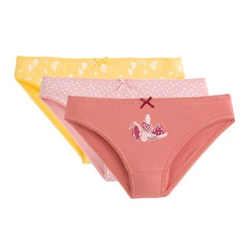Lot de 3 slips imprimés LA REDOUTE COLLECTIONS