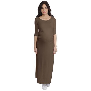 robe longue marron chocolat