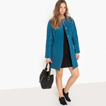 Chaqueta acolchada ligera larga, sin cuello Chaqueta acolchada ligera larga, sin cuello LA REDOUTE COLLECTIONS