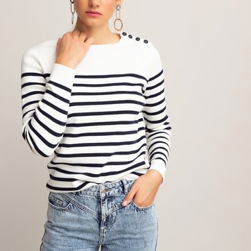 Matrosenpullover aus Bio-Baumwolle LA REDOUTE COLLECTIONS