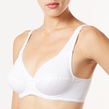 Soutien-gorge emboitant cœur croisé féminin coton PLAYTEX