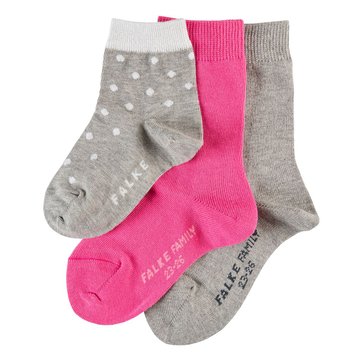 Falke family lot de 3 paires de chaussettes hautes pour enfant