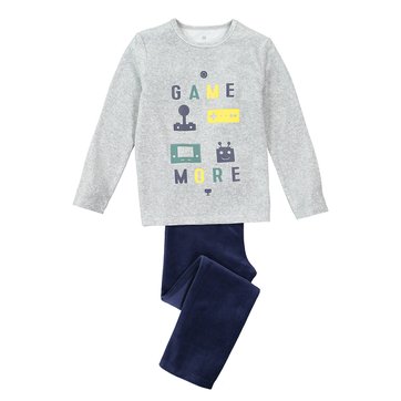 Pijama em veludo, 3-14 anos LA REDOUTE COLLECTIONS