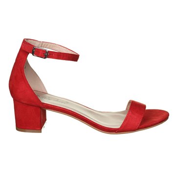 sandale femme rouge talon