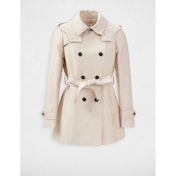 Trench, imperméable femme MORGAN | La Redoute Manteau droit ceinturé boutonné marine femme | Morgan