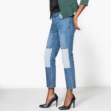 Jeans boyfriend com escapulários LA REDOUTE COLLECTIONS