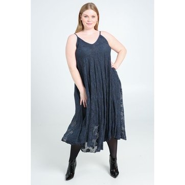 Robe Dentelle Bleu Marine La Redoute