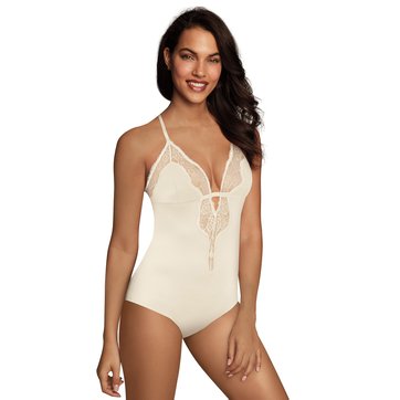 Body em microfibra e renda Casual Comfort Body em microfibra e renda Casual Comfort MAIDENFORM