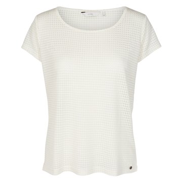 T-shirt lisa com gola redonda, mangas curtas NUMPH