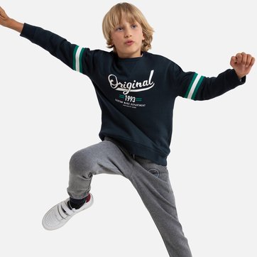 Sweat de gola redonda, em moletão, 3-12 anos Sweat de gola redonda, em moletão, 3-12 anos LA REDOUTE COLLECTIONS