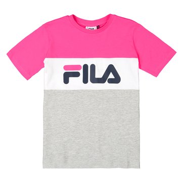 T-shirt de gola redonda, 5-12 anos FILA