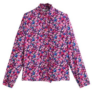 Bluse mit Stehkragen und floralem Muster LA REDOUTE COLLECTIONS