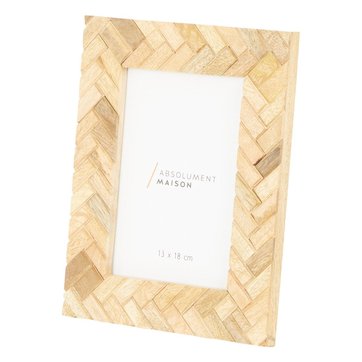 Bois 13 x 18 cm ch/êne WandStyle H780 Cadre Photo en Bois Massif avec Verre Normal Blanc Ch/êne