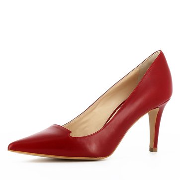 chaussure petit talon rouge