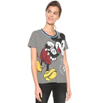 T-shirt de gola redonda e mangas curtas DESIGUAL