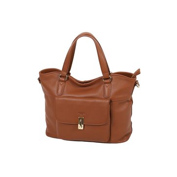 sac a main cuir souple marron