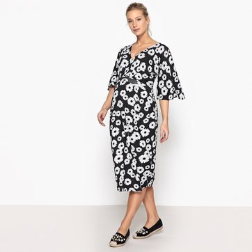 Vestido com estampado floral, para grávida LA REDOUTE MATERNIDADE