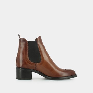 Boots cuir à talon Calcutta JONAK