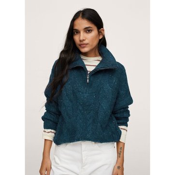 Pull Col Zippe Femme La Redoute