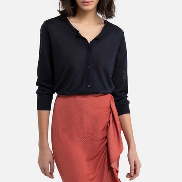Strickjacke aus Feinstrick, Knopfverschluss VERO MODA