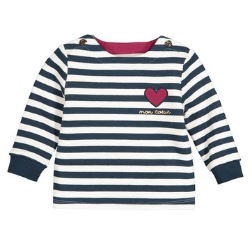 Sudadera estilo marinero de felpa, 1 mes - 4 años LA REDOUTE COLLECTIONS