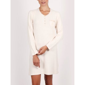 Chemise De Nuit Blanche Longue La Redoute