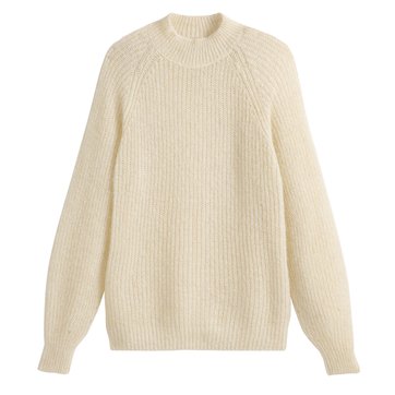 Camisola de gola subida, em malha grossa LA REDOUTE COLLECTIONS