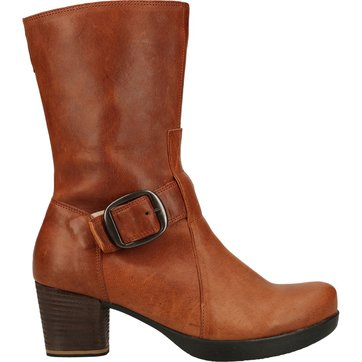 bottes cuir femme couleur cognac