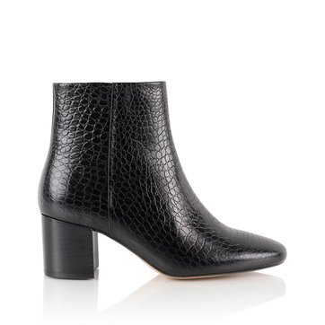 bottines python noir femme