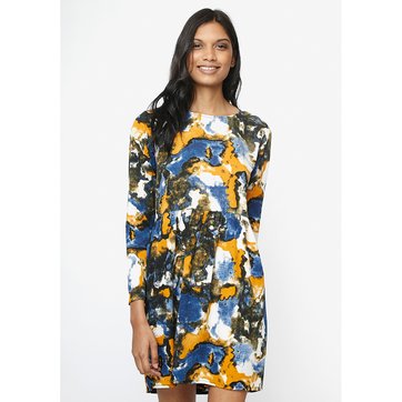 Vestido corto evasé de manga larga COMPANIA FANTASTICA