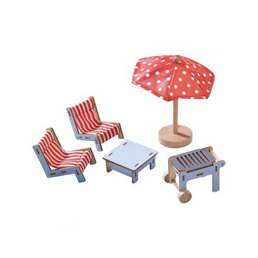 GOKI Maison de poupée mobilier pour le Jardin Mobilier Maison de poupée mobilier de jardin chaise longue divan NEUF