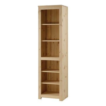 Bibliothèque 4 Compartiments En Pin Massif - Blanc 72x74cm - Style Classic