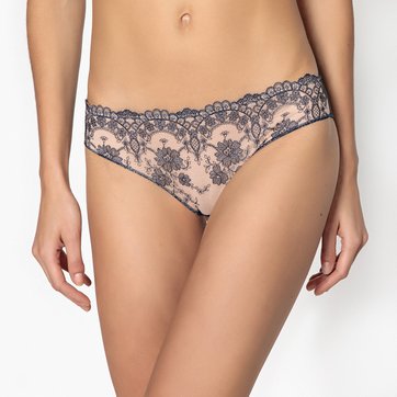 Cuecas em tule bordado e microfibra LA REDOUTE COLLECTIONS