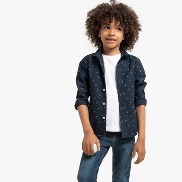 Camisa estampada, 3-12 anos LA REDOUTE COLLECTIONS