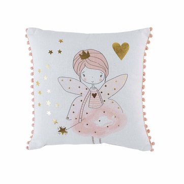 Decoratie Coussin Pompons 30x50 Coton Lilirose
