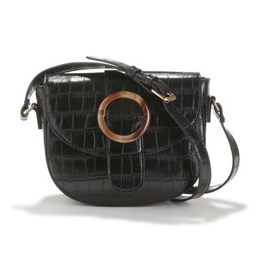 Bolso bandolera efecto piel de cocodrilo LA REDOUTE COLLECTIONS