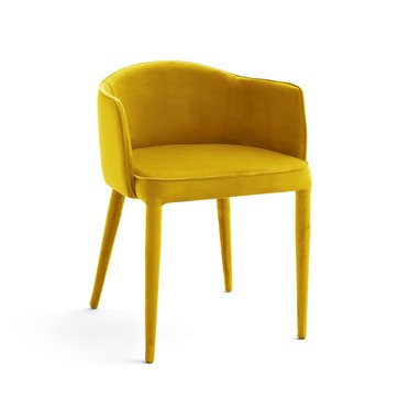 Fauteuil de table velours Bristol AM.PM