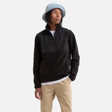 Sweat polar com fecho pequeno e gola subida, 10-18 anos LA REDOUTE COLLECTIONS