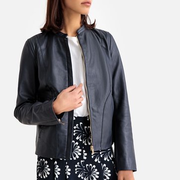 Blouson Blouson Cuir Redoute Col OfficierLa Col Redoute OfficierLa Cuir 3j5L4AqR