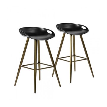 WYF Aktualisierte Vers Tabourets De Bar Modernes Chaise Tabouret En Hauteur Tapis En Velours Pieds En M/éTal Dor/é Avec Dossier Chaise De Salle /à Manger D/éContract/éE Roulement Pesant 200kg Couleur: V