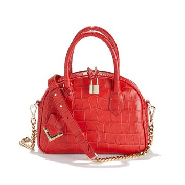 Bolso de piel de vaquta estilo cocodrilo IRINA THE KOOPLES