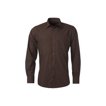 Chemise brune homme clearance
