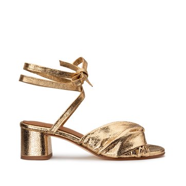 sandales femme dorees