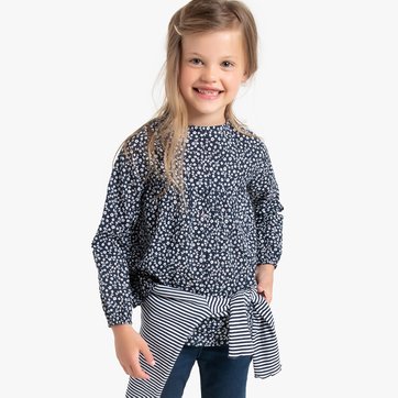 Blusa de mangas compridas, estampada, 3-12 anos LA REDOUTE COLLECTIONS