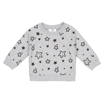 Sweatshirt, Aufdruck "Sterne", Sweatware, 1 Monat - 4 Jahre LA REDOUTE COLLECTIONS