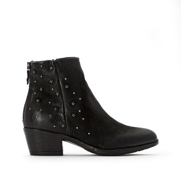 Botines de piel con tacón Dallas MJUS
