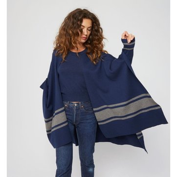 Manteau cape bleu | La Redoute Manteau cape hiver | La Redoute
