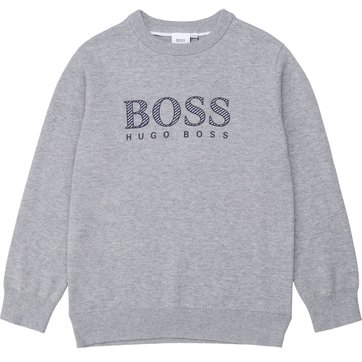 Petit Hommes Hugo Boss Pull/Pull à Manches Longues Gris Taille 